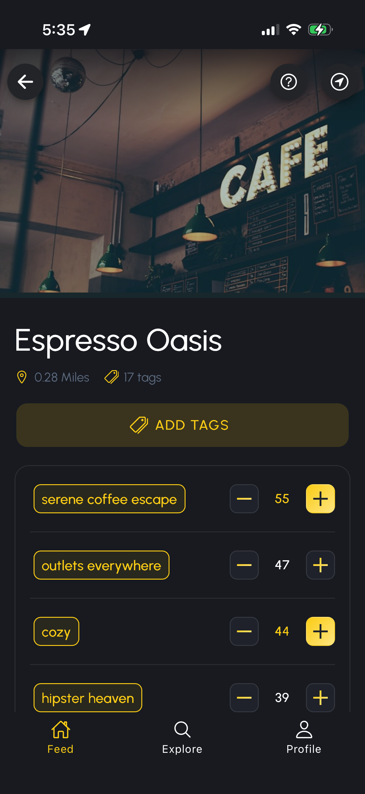 Espresso Oasis place details
